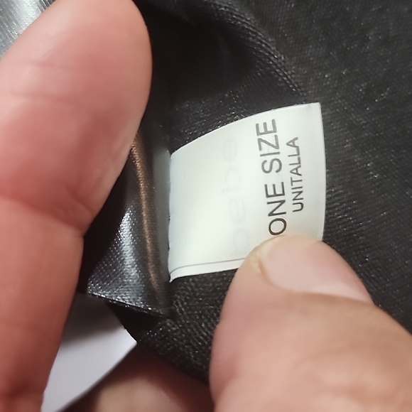 Black Bebe Tote with Gold Chain - Picture 5 of 8